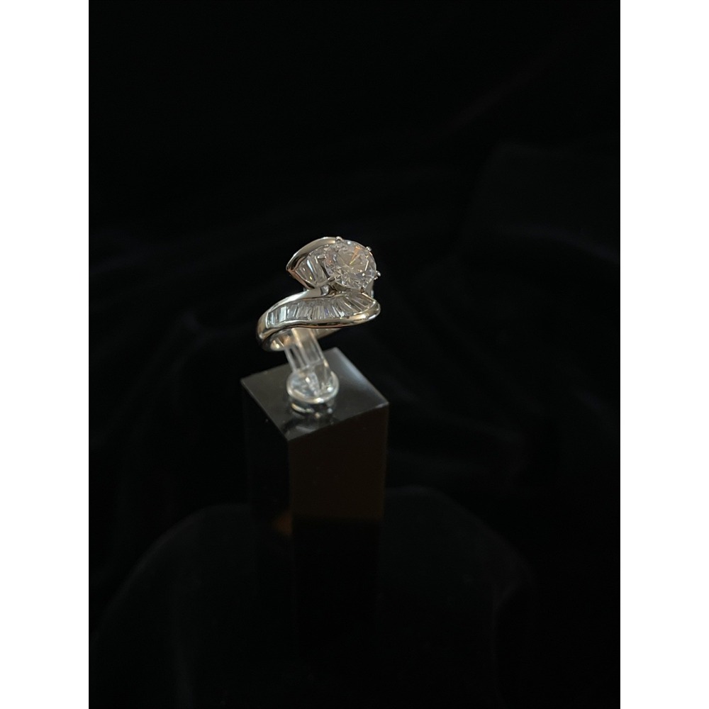 JTV PJM 9.25 Sterling Silver CZ Ring Size 5.25 - Picture 3 of 12